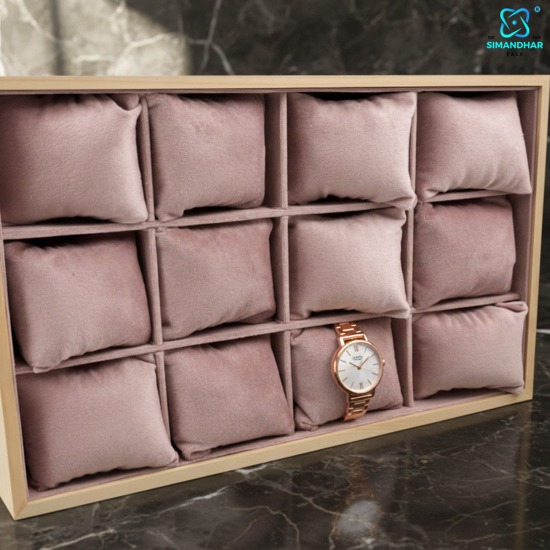 Premium Watch, Kada & Bracelet Cushion Tray for Jewellery Display