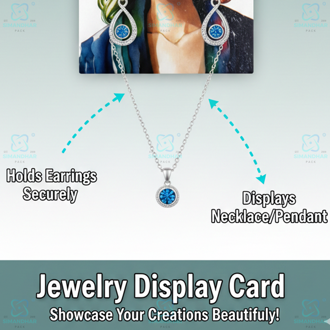 Baby Chain Jewellery Card | Premium Pendant Packing Display Card
