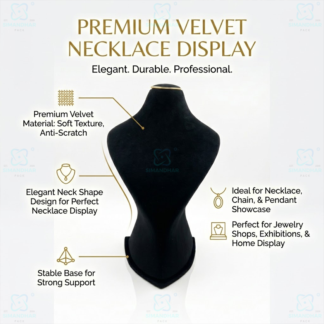Designer Jewellery Dummy Stand for Showroom Display