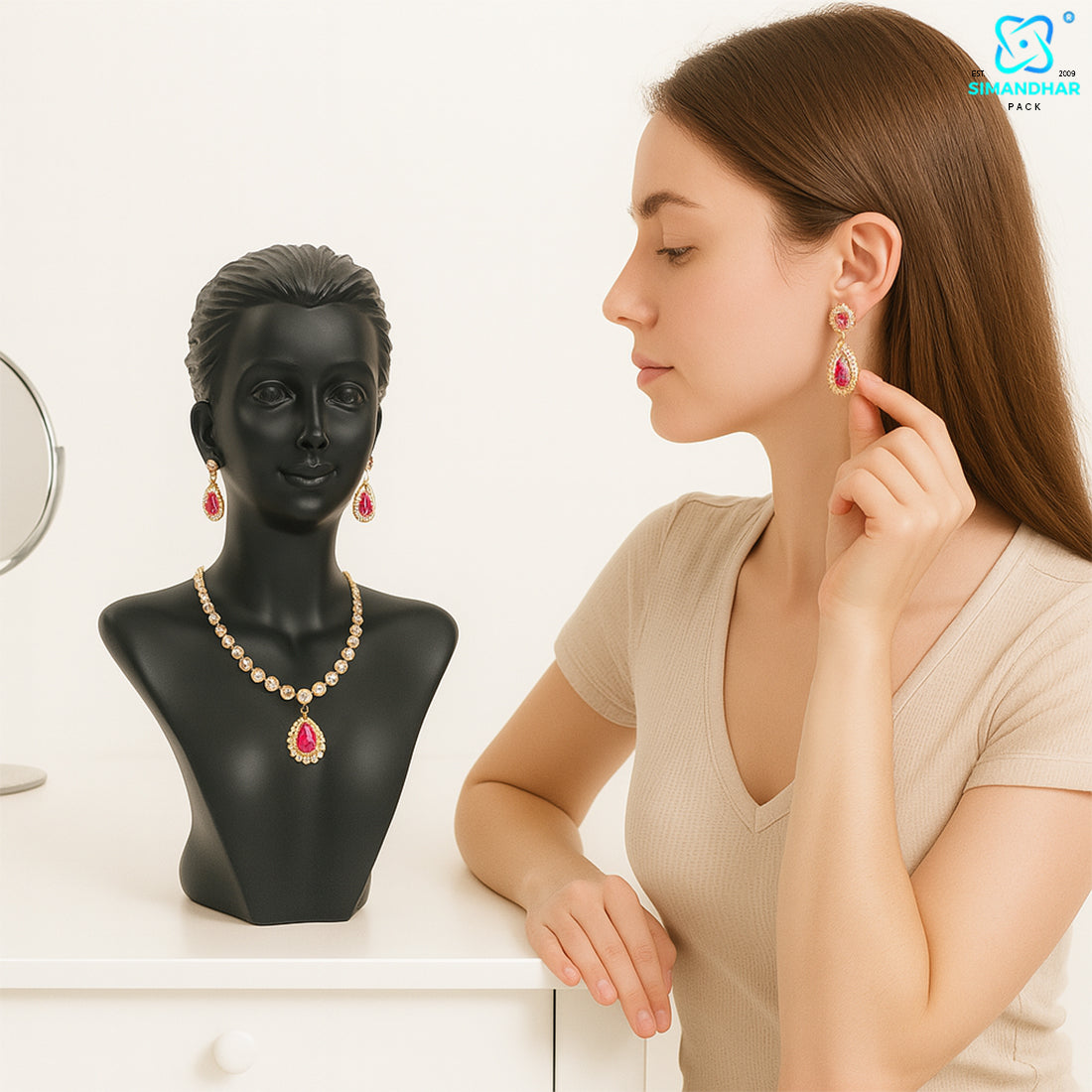 Premium Jewellery Mannequin Stand – Elegant Display for Shops & Homes
