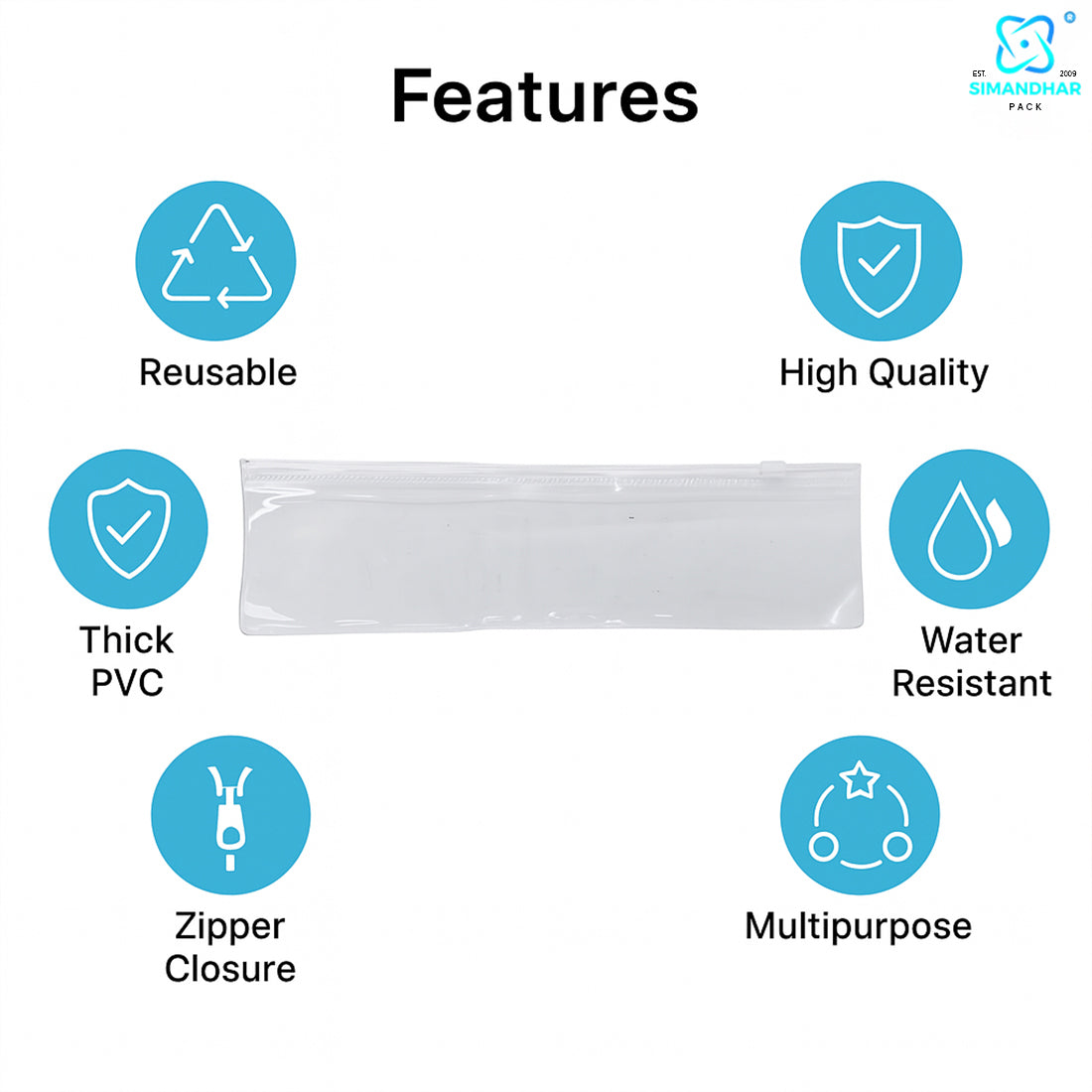 Jewellery Organiser Storage Pouches Clear Zip Lock Cover for Anclates, Necklace, Transparent
