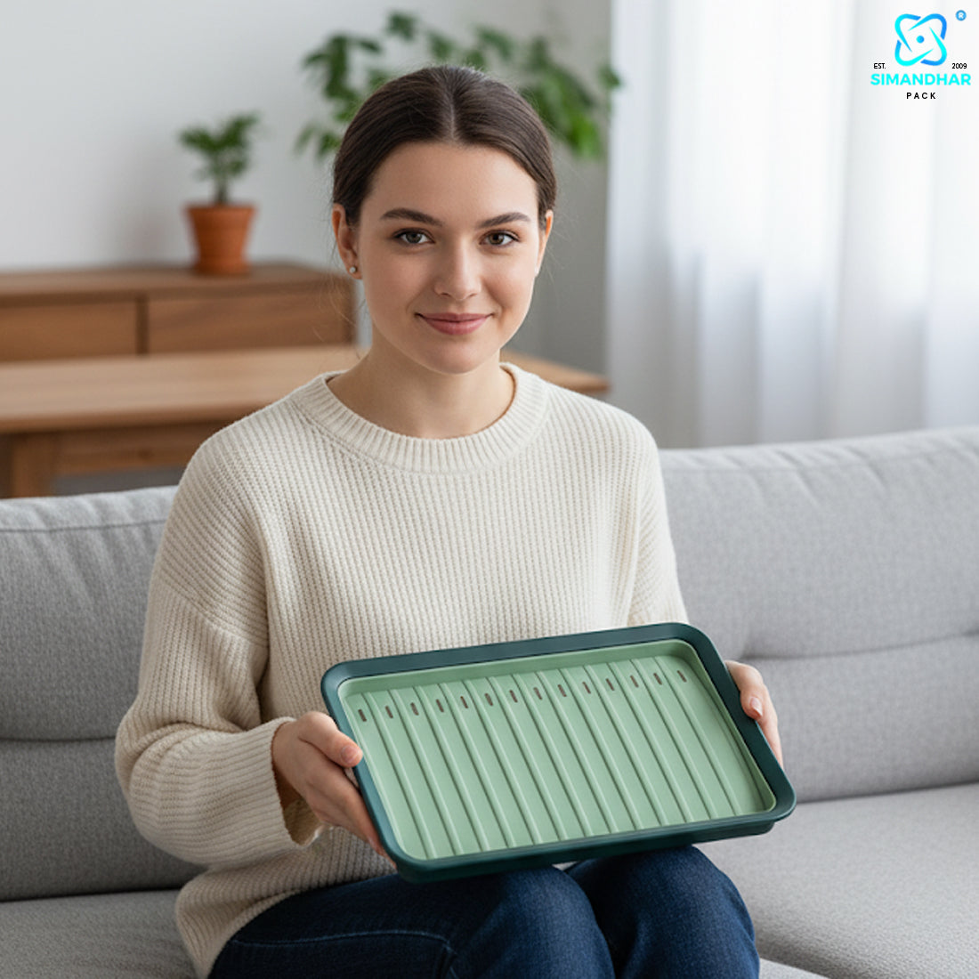 Chain Pendant Jewellery Tray – Elegant Display Organizer with Soft Velvet Lining