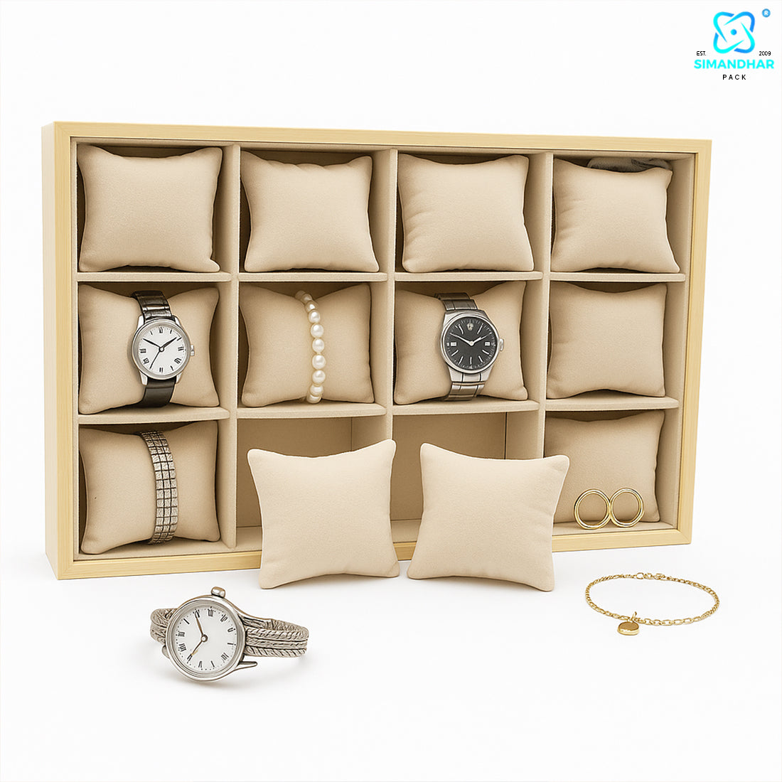 Cream Colour Fancy Stand for Bangle & Bracelet – Elegant Jewellery Display