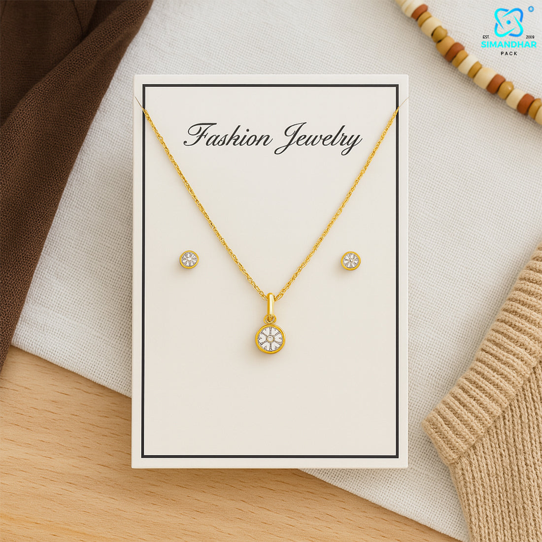 Durable Necklace Display Holder Cards for Jewellery Shops