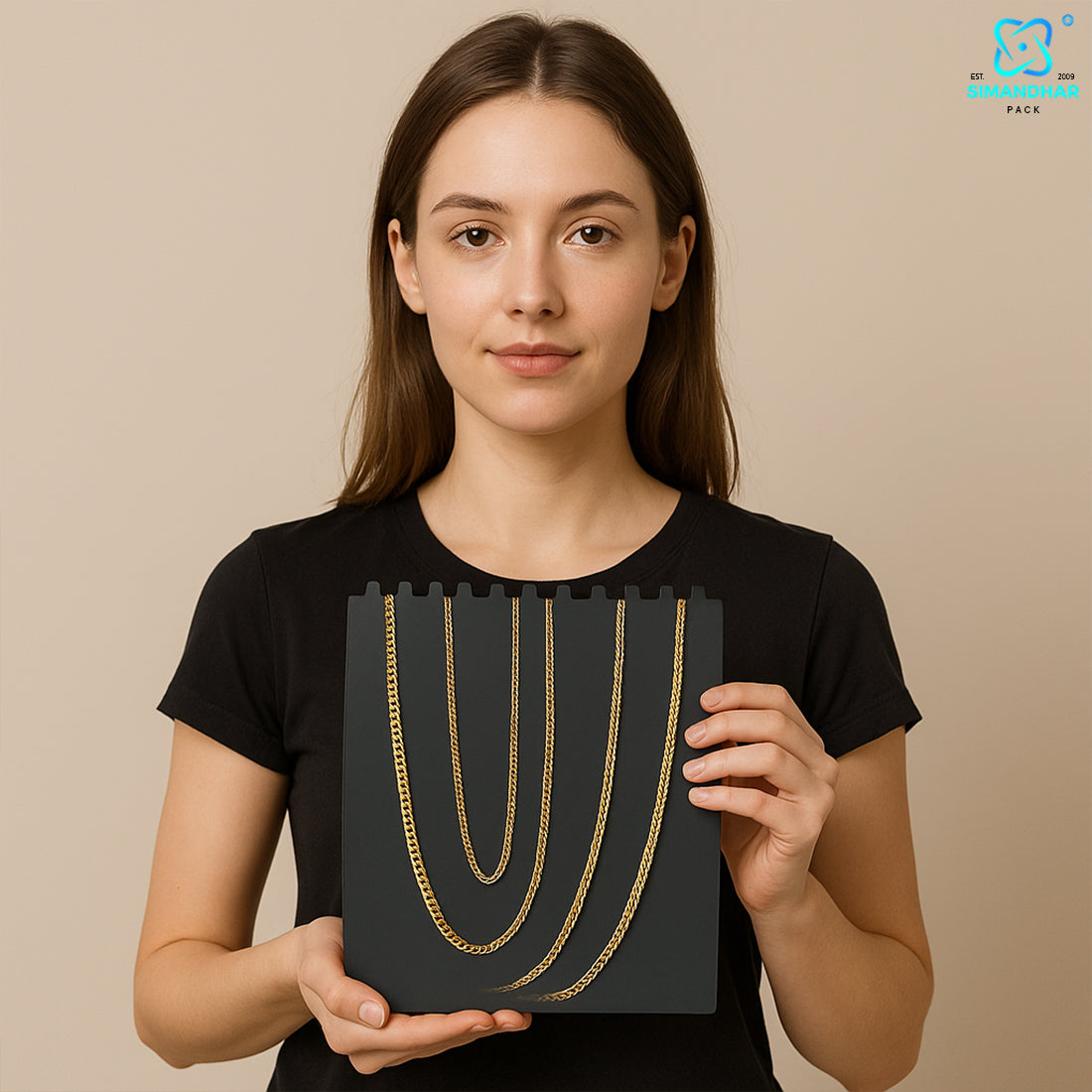 Elegant Chain Stand Organizer – Stylish Necklace & Chain Display Holder