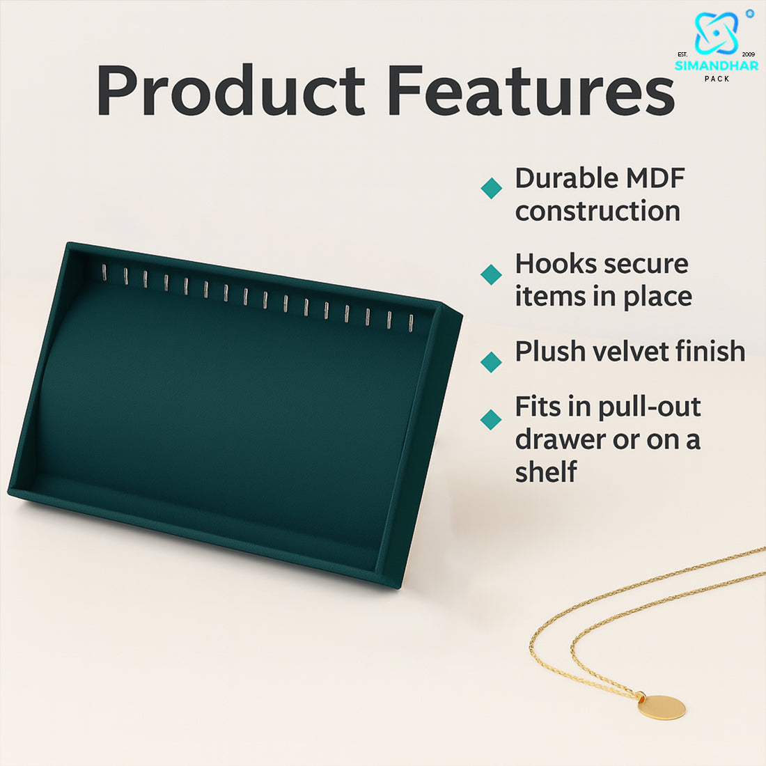 Compact chains Organizer Tray for chains Collection