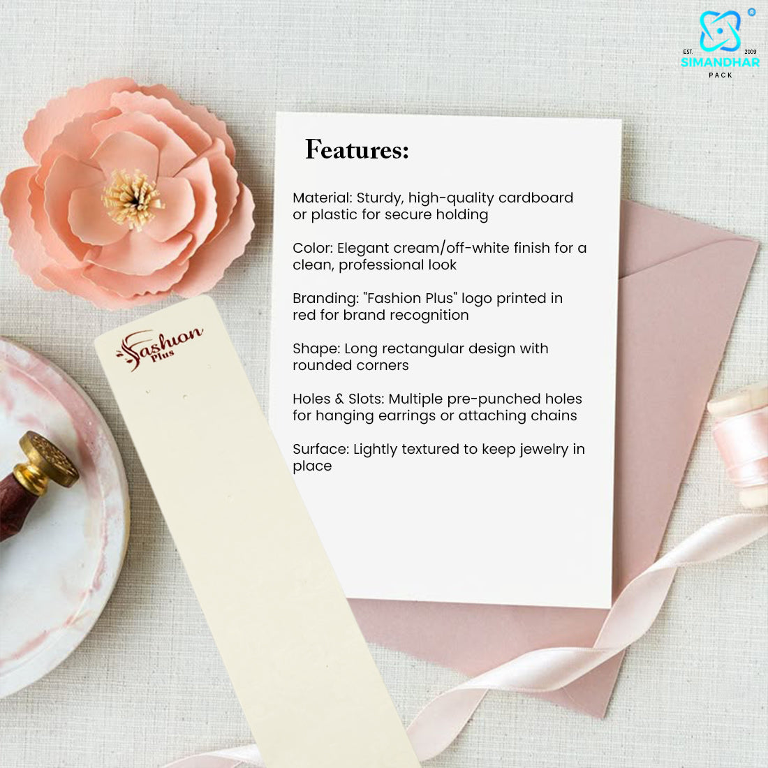 Jewellery Display & necklace Cards for Packaging