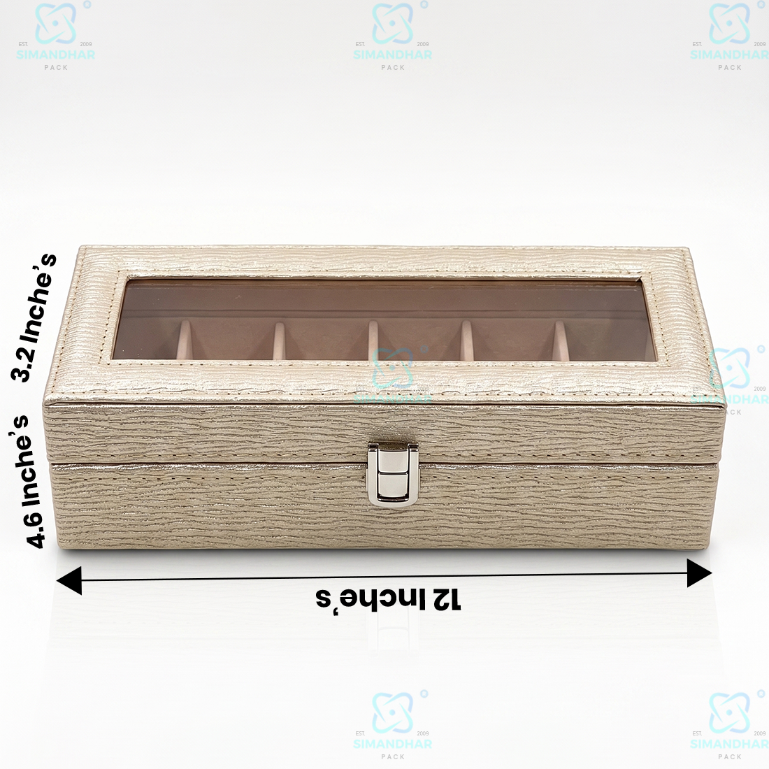 Portable 6 Slot Watch Collection Box for Watches & Bracelets