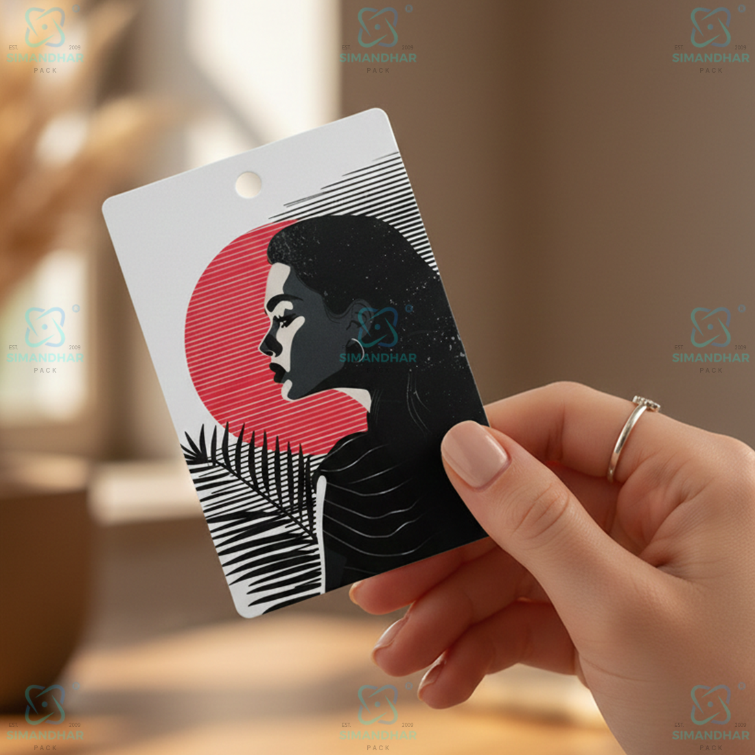 Premium Pendant Card for Baby Chain | Jewellery Display Packing Card Velvet