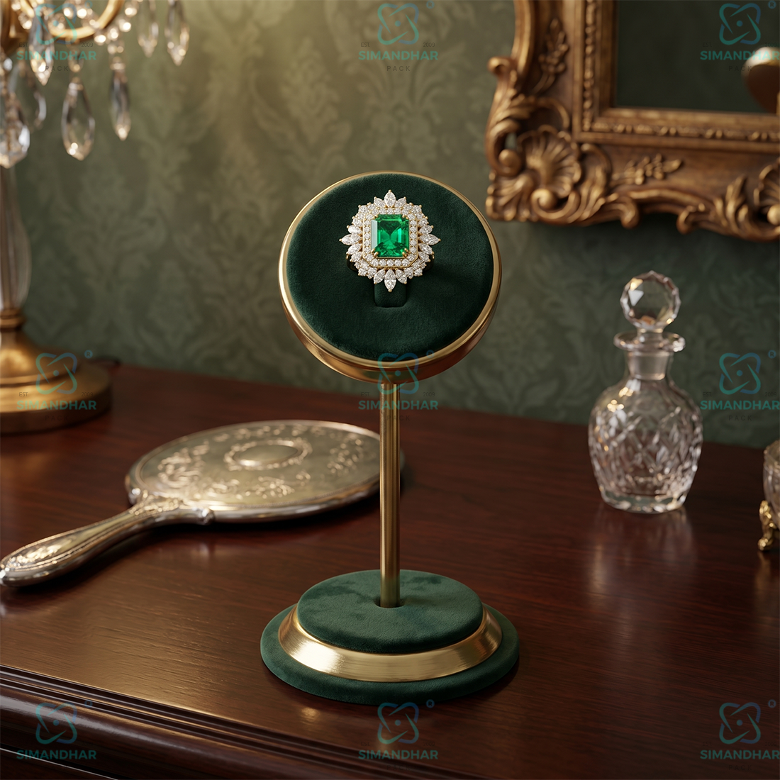 Premium Velvet Ring Stand for Jewellery Display – Elegant & Soft Finish