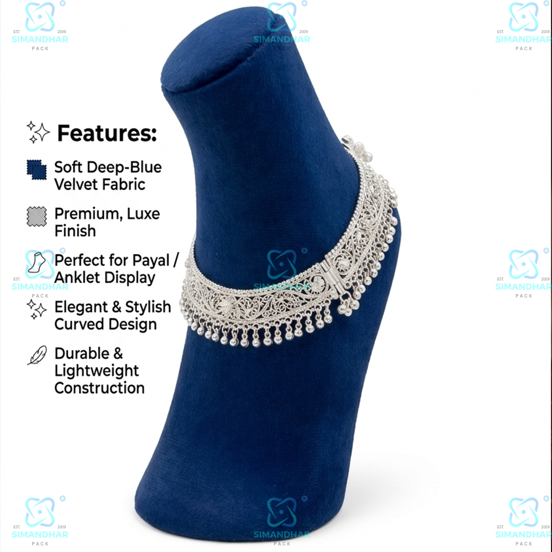 Mannequin Anklet Display Foot Leg Pair for Jewellery, Payal, Shoes, Heels Display or Other Multipurpose Works (Copy)