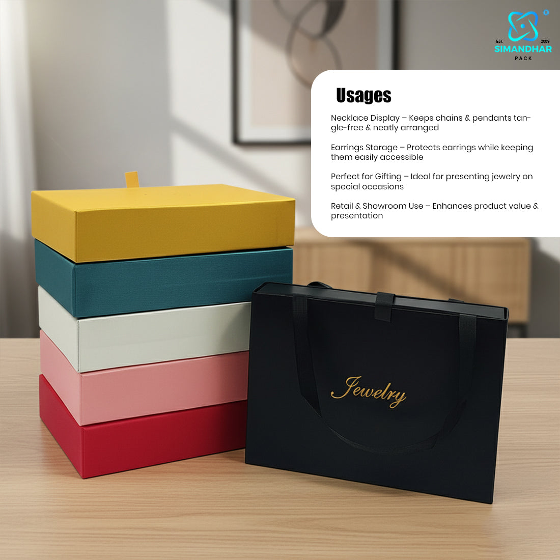 Fancy Paper Box for Jewellery Organizer – Stylish & Durable Storage