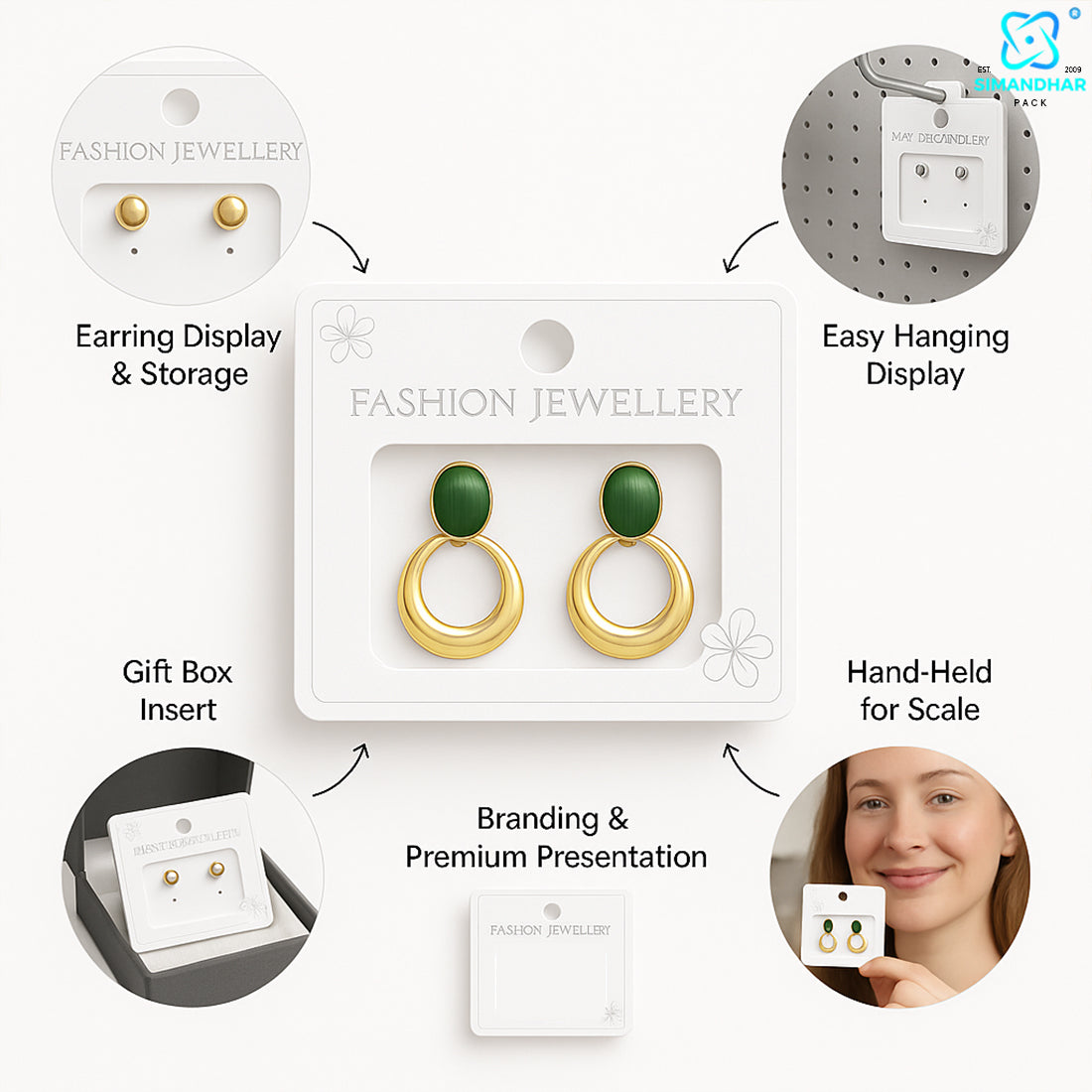 High-Quality Earring Display Cards for Studs – Premium Look