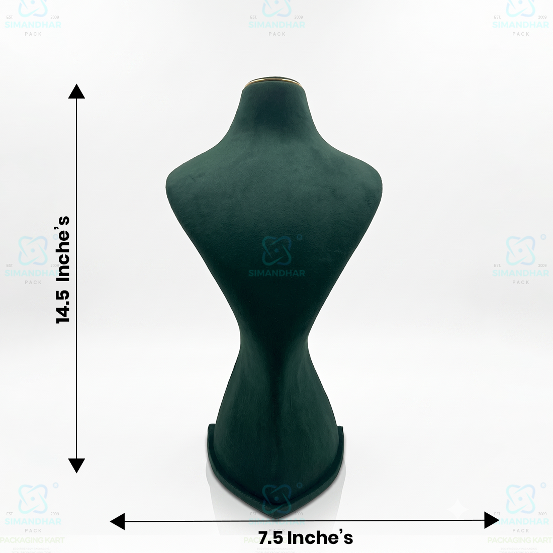 Luxury Velvet Necklace Display Dummy for Jewellery Showroom