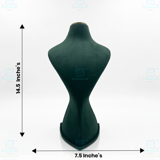 Luxury Velvet Necklace Display Dummy for Jewellery Showroom
