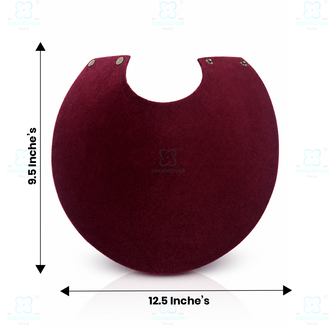 Premium Quality Leather Velvet Foldable Necklace Statue for Jewellery Display | Elegant Necklace Stand