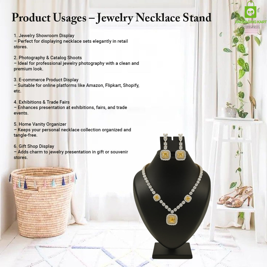Professional Plastic Jewellery Statue for Shop Display Setup