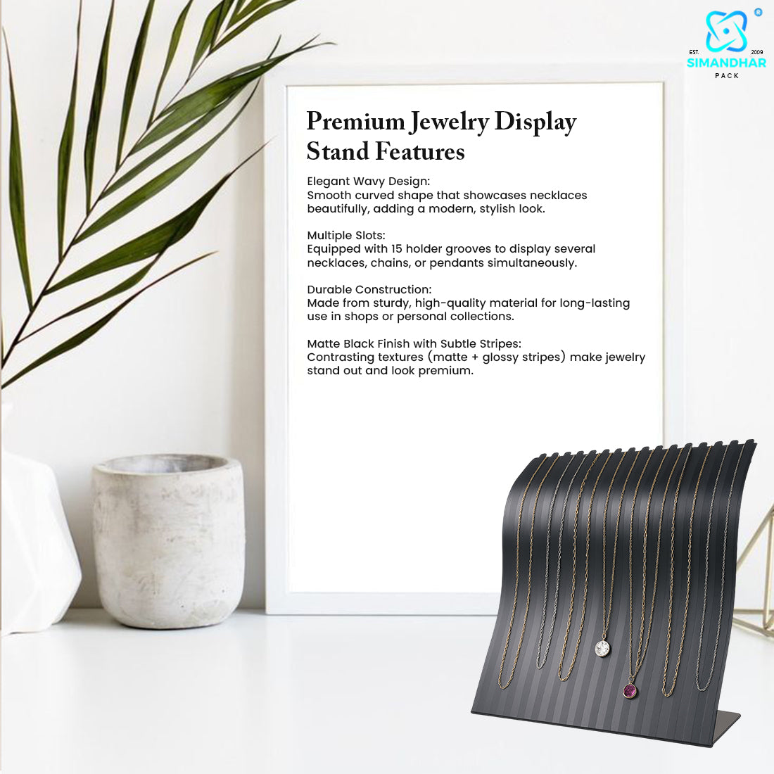 Chain Pendant Set Display Tray with Premium Finish (Copy)