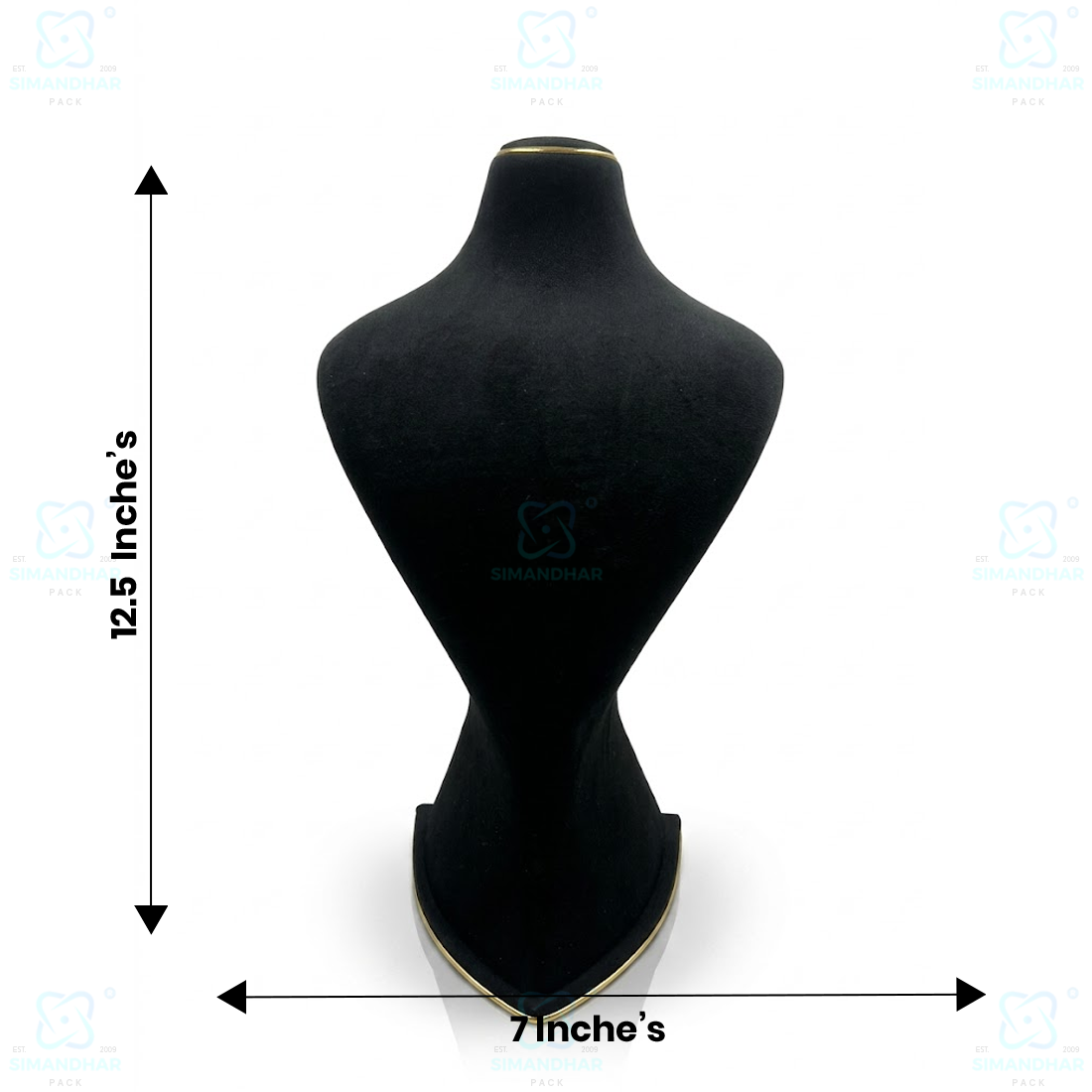 Velvet Jewellery Dummy Stand for Necklace Display