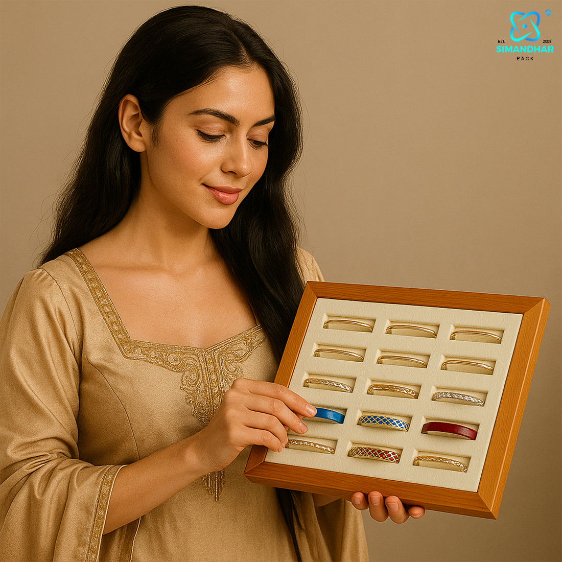 Premium Velvet Bracelet & Kada Box – Elegant Jewellery Packaging Regular price