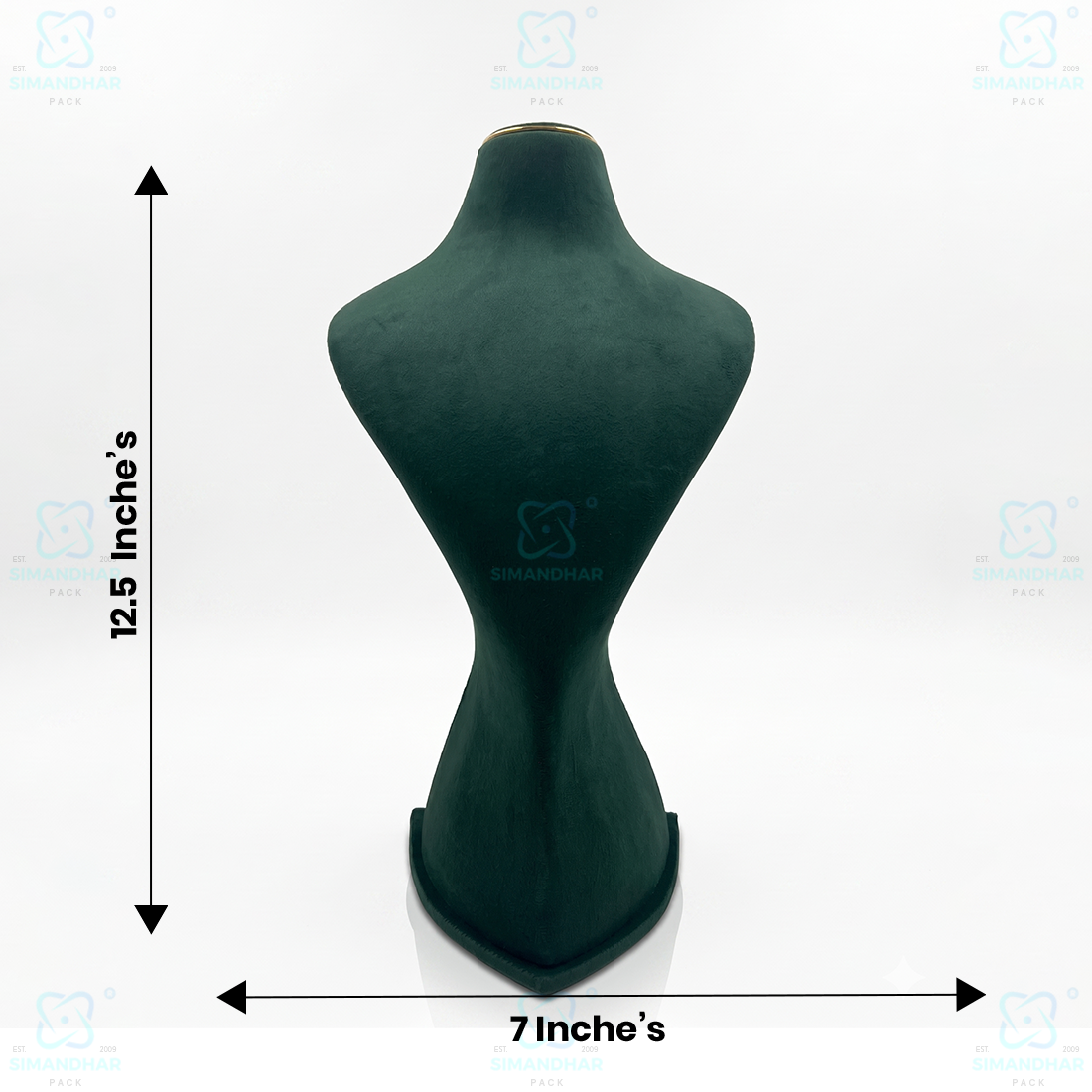 Velvet Jewellery Dummy Stand for Necklace Display