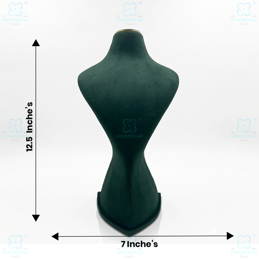 Velvet Jewellery Dummy Stand for Necklace Display