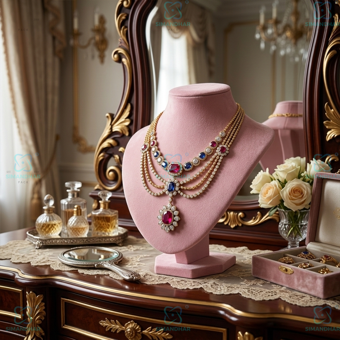 Premium Jewellery Display Statue Stand for Necklace & Pendant