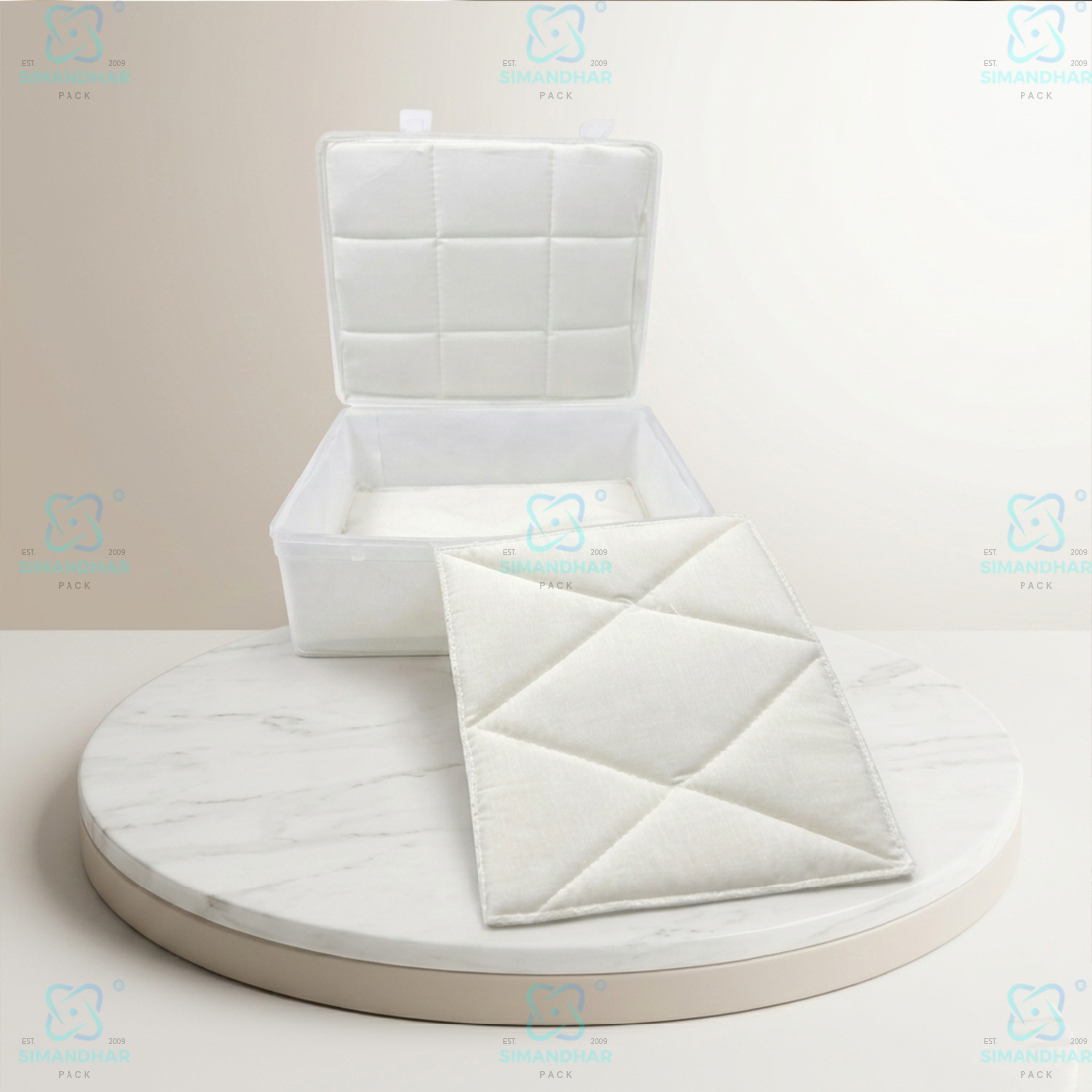 Compact Plastic Jewellery Organizer with Cushion Cotton Padding – Anti Tarnish Storage Box