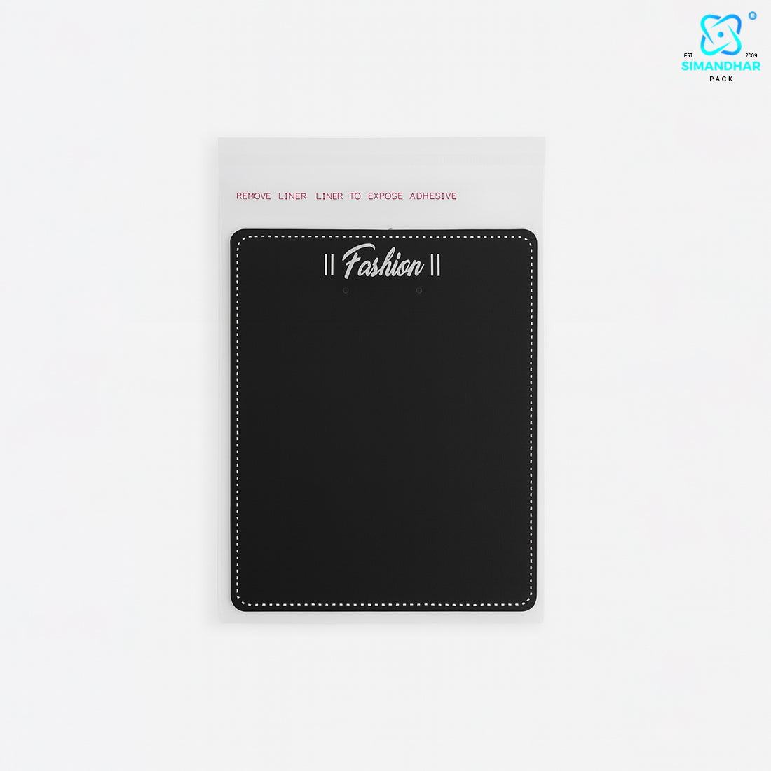 Fashion Jewellery Set Card in Black for Elegant Packaging