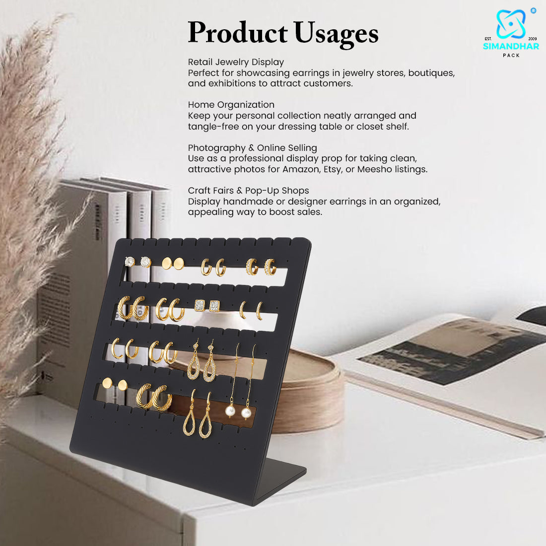 Elegant Earring Stand – Stylish Jewelry Organizer & Display Holder