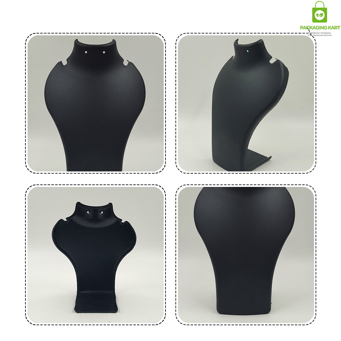 Compact Plastic Necklace Display Stand for Small Spaces