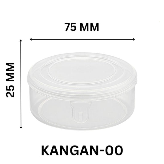 Premium Round Shape Plastic Bangles Storage Box for Jewellery Organizer