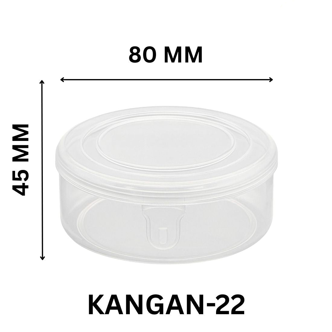 Durable Round Bangles Box – Plastic Jewellery Organizer Case