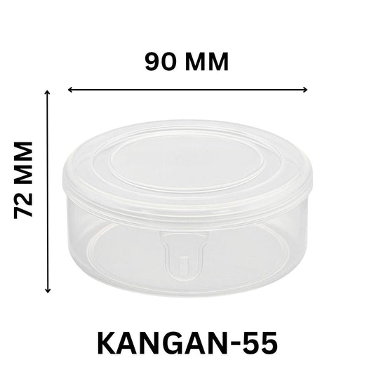 Heavy Duty Round Plastic Box for Bangles & Accessories