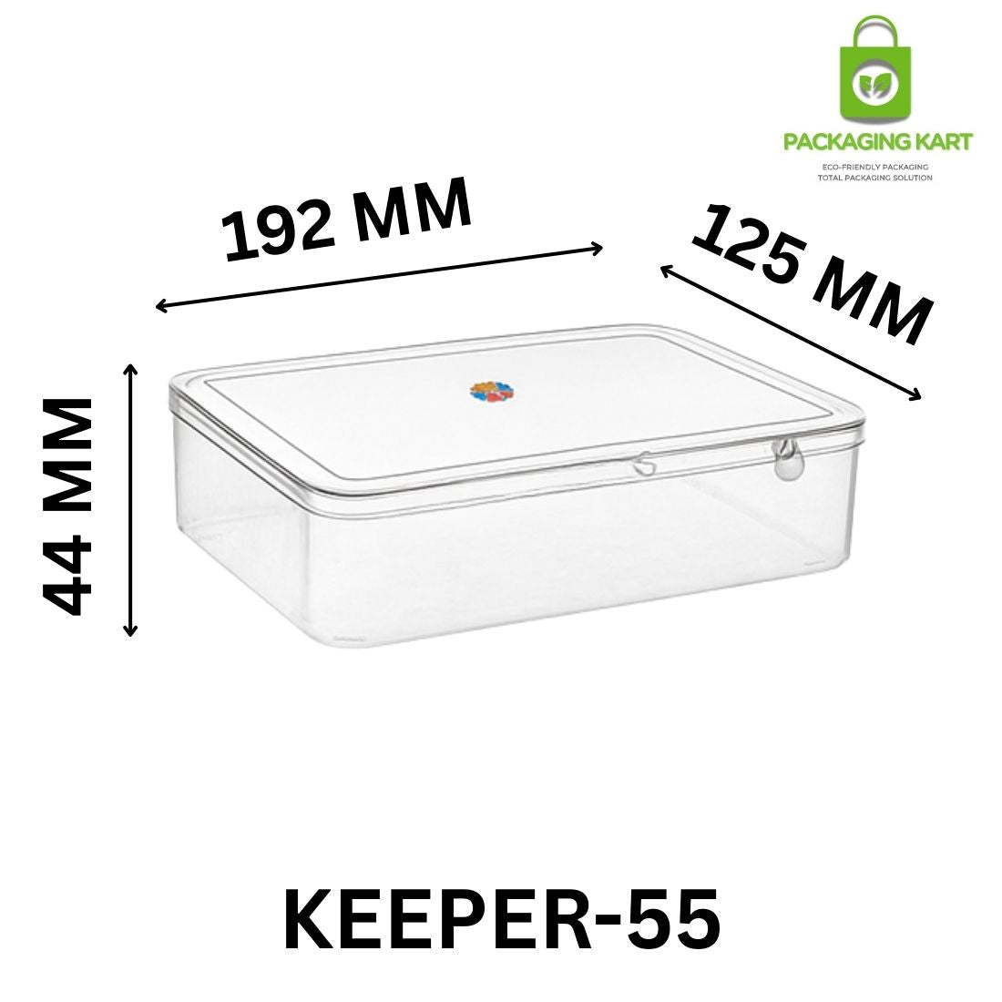 Multi-Purpose Square Shape Plastic Jewellery Packaging Box with Lid