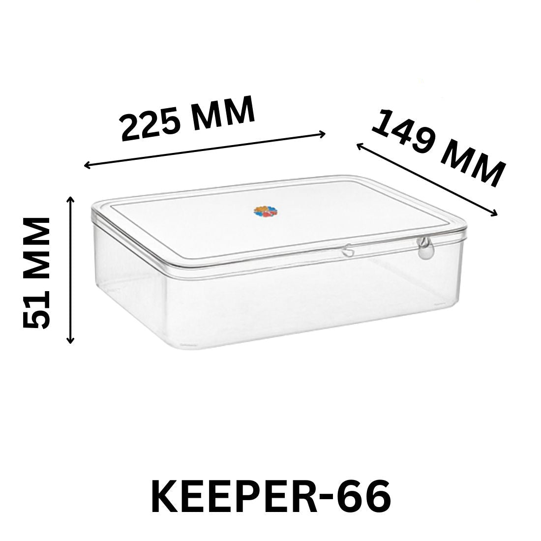 Compact Square Plastic Box for Jewellery, Rings & Accessories