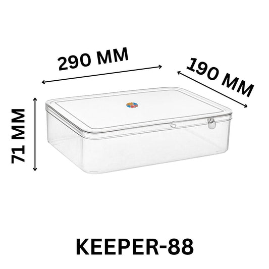 Elegant Square Shape Plastic Jewellery Box for Rings, Earrings & Chains