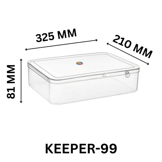 Elegant Square Plastic Jewellery Storage Box for Shops & Home