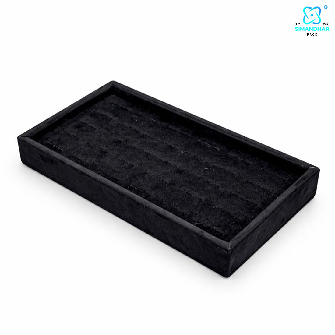 Elegant Velvet Ring Tray for Jewellery Shop & Home Use