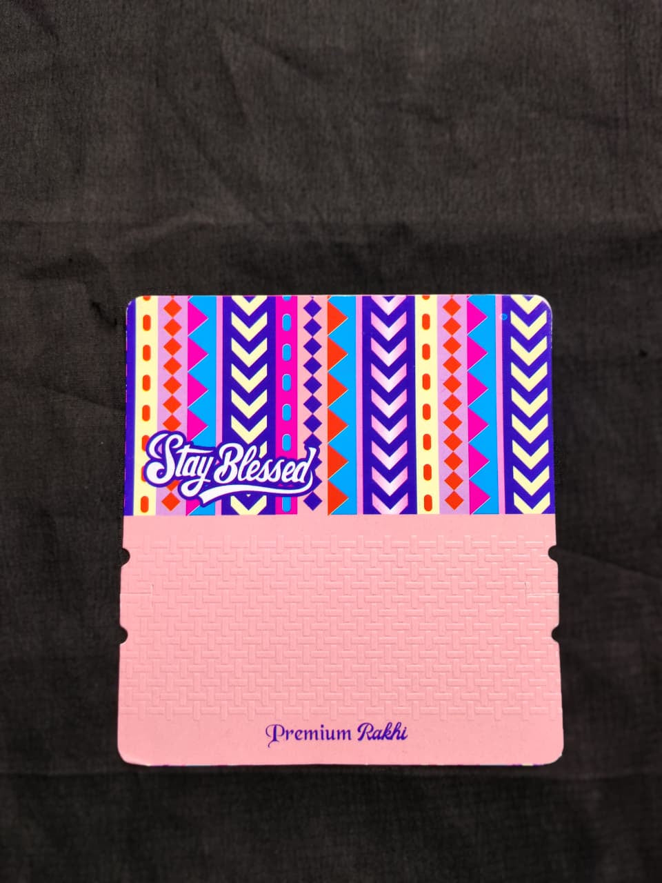 Designer Couple Rakhi Card with Attractive Print | Bhaiya Bhabhi Rakhi Display Card
