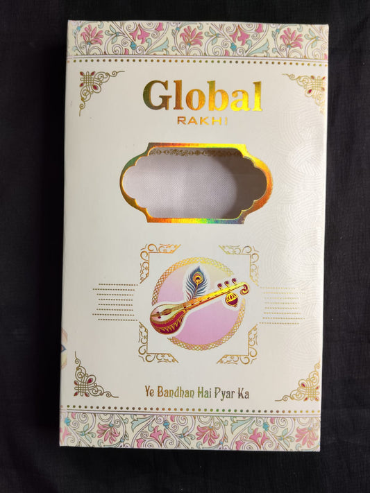 Premium Quality Rakhi Card with Fancy Box | Raksha Bandhan Special Packaging Pack Of 4 Pcs.